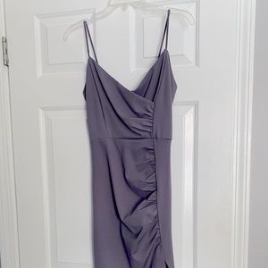 Grey/purple formal dress